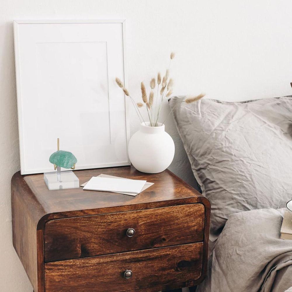 Round/Square Base Metal Arms Crystal Holder Soft Rubber Case Rock Collectibles Shelf  Shop