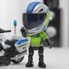 Подвижность суставов Цинковый сплав Цинковый сплав Мотоциклетный шлем Игрушка Фигурка Подвижная фигурка Модель Автомобильный декор