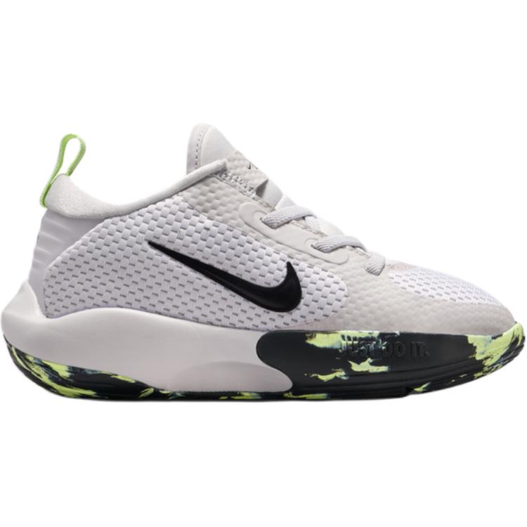 Nike ISOFLY износостойкие низкие детские баскетбольные кроссовки светло-серые для детей 3-7 лет HQ8262-001