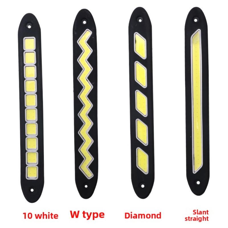 1/2pcs Popular Car LED Lights in 2025 High Brightness Waterproof and Bendable COB Soft Silicone Daytime Running Lights
