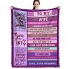 Gift For Wife Flannel Blanket Single-Sided Printed Blanket Decorative Blanket