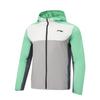 Li Ning Цветной Блок Молния С Капюшоном Повседневная Ветровка Мужская Верхняя Одежда AFDW453-9