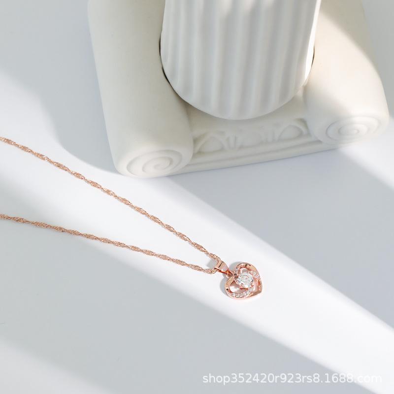 Ожерелье с бриллиантами Love INS Simple Couple Универсальное классическое ожерелье с бриллиантами в форме сердца