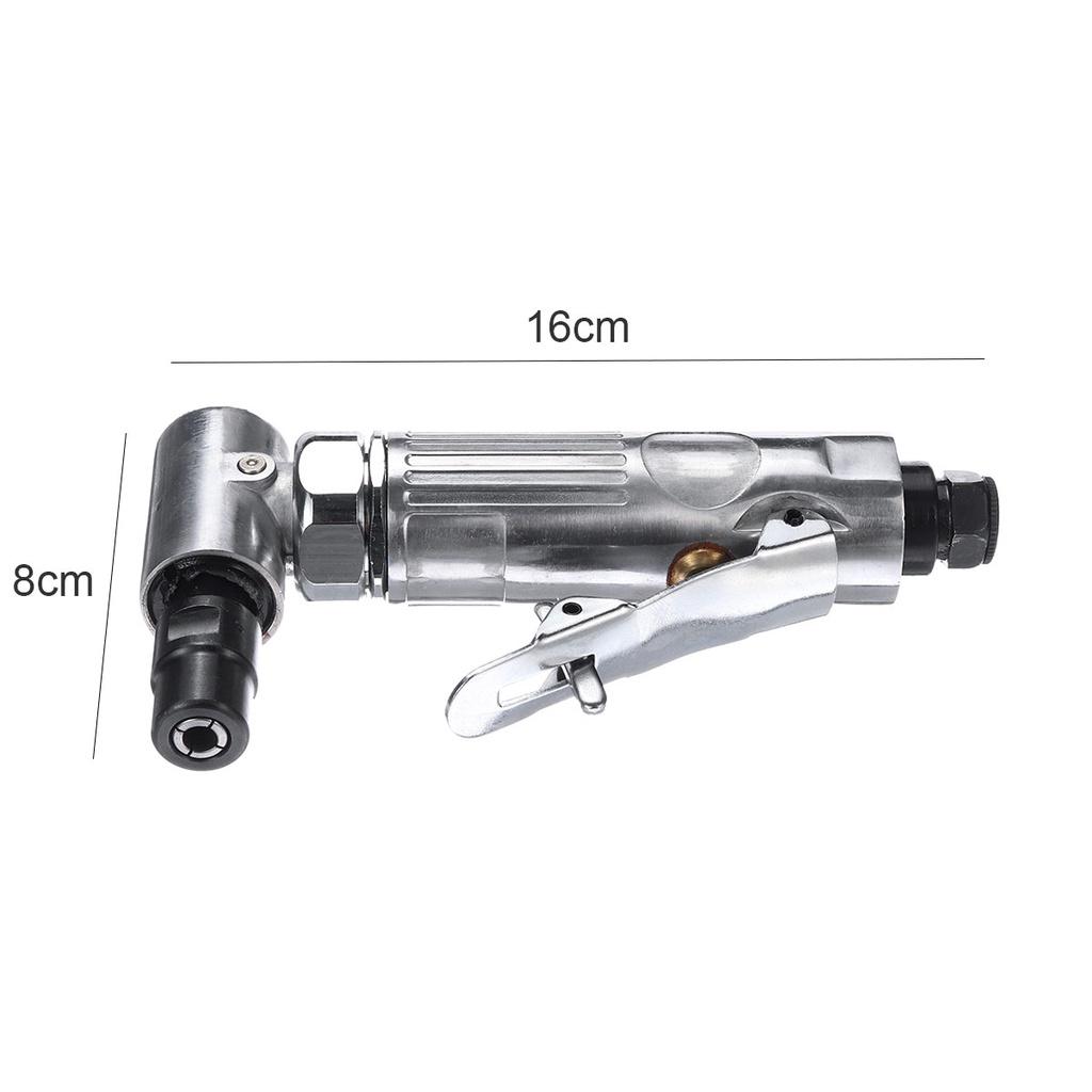 Mini 1/4 Air Angle Die Grinder 90 ° Pneumatic Grinding Machine Poratble Tools Cut Off Polisher Mill Engraving Tool Set
