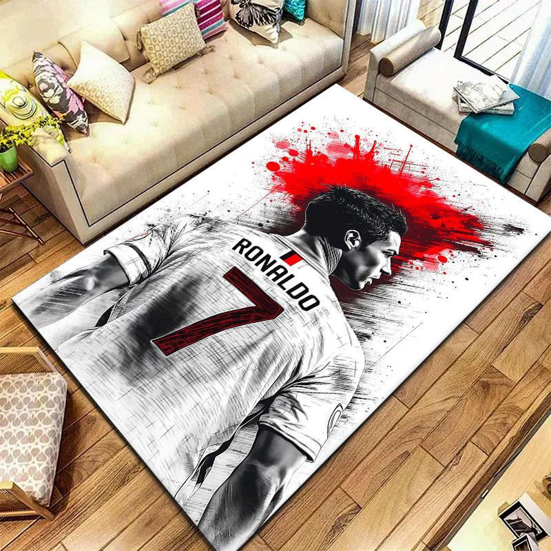 Cristiano Ronaldo Carpet Rug for Living Room Bedroom Home Sofa Decoration,Kids play Non-slip Floor Mat