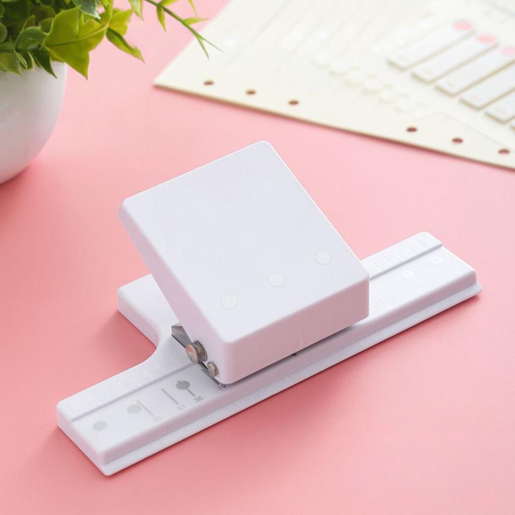 3-Hole 5-Hole Adjustable Paper Punch Tool Efficient Drilling For Office School Home Use