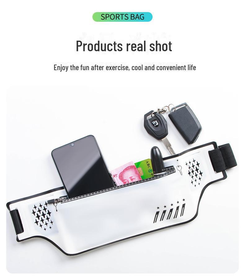 Унисекс водонепроницаемая ультратонкая сумка на пояс для бега: Многофункциональный держатель для мобильного телефона большой емкости