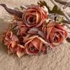 Роскошные шелковые розы Элегантные искусственные растения Букет искусственных роз Гостиная Рабочий стол