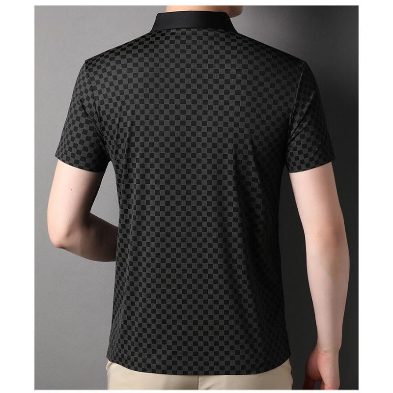 New Summer Middle-aged Men's Lapel Casual POLO Shirt