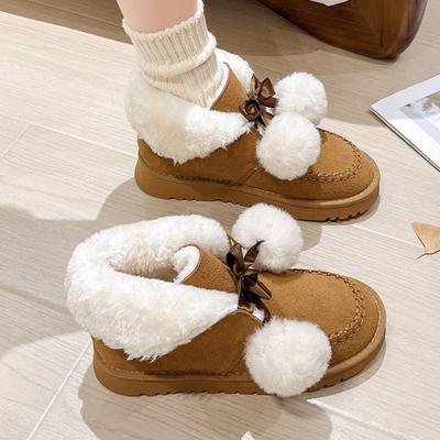 Зимние балетки женские меховые ботильоны замшевая обувь тренд 2025 гладиаторы короткий плюш теплые повседневные туфли модные кроссовки ботильоны женские