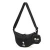 Genuine Shoulder Bag MP2403PEANUTSFW24 Bronck Crescent Bag PEANUTS FW2024 Black [Manhattan Portage] [Official]