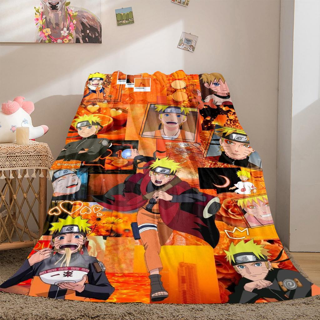 Japanese anime cartoon NARUTO famous Uzumaki Naruto blanket soft home furnishing nap decoration four seasons warm Sherpa blanket B13