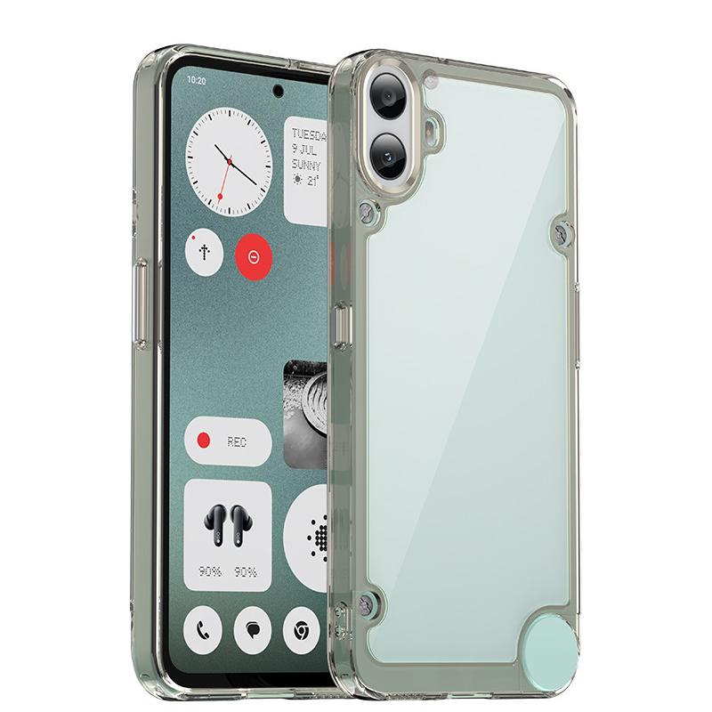 Для Nothing CMF Phone 1 Чехол Nothing CMF Phone 1 Накладка Роскошный Прозрачный ПК + ТПУ Противоударный Чехол на Заднюю Панель Телефона Для Nothing CMF Phone 1