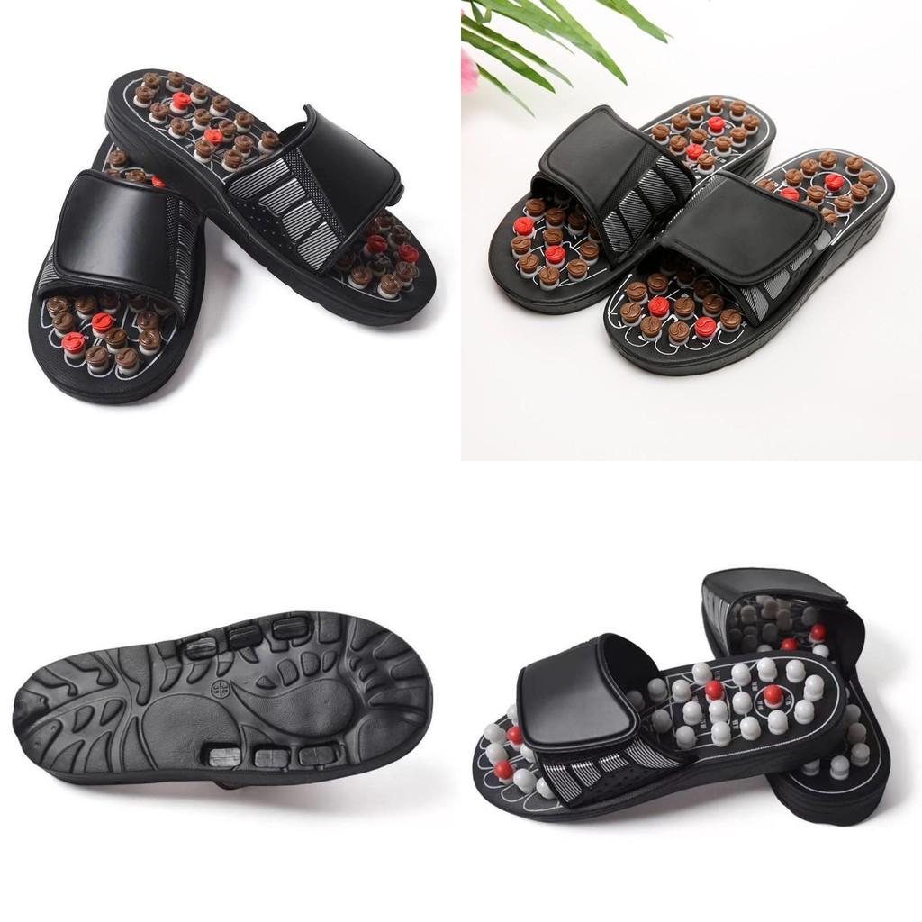 Round Dot Foot Massage Slippers For Men And Women With Elevation Function