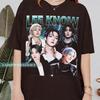 Винтажная футболка с графическим принтом Lee Know Stray 90-х, Бутлег, Футболка K-pop Stray World Tour