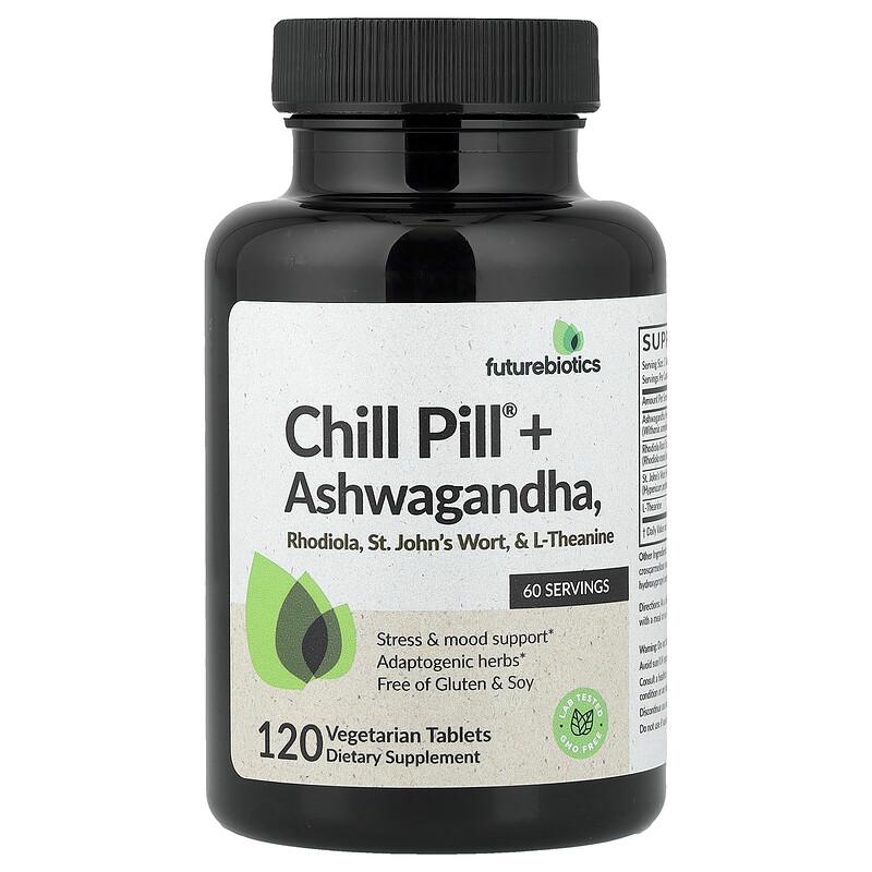 Chill Pill® + Ashwagandha, 120 Vegetarian Tablets