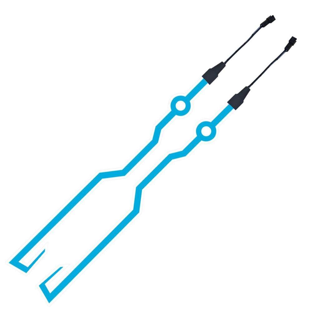 Велосипедный Мотоциклетный Шлем Светодиодная Холодная Подсветка Самоклеящаяся Светоотражающая Светящаяся Наклейка Полоса Модифицированная Водонепроницаемая Декорация