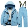 Children's Winter Ski Suit: Fleece-Lined, Waterproof, Windproof, One-Piece Ski Bib Pants for Boys and Girls