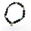 African Turquoise Bracelet from Africa + 8 Mm Lava Beads
