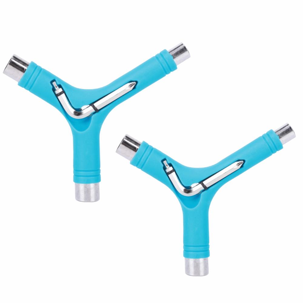 2PCS Steel Skateboard Wrench Y Type Longboard Wrench Durable Skate Wrench For Skateboard