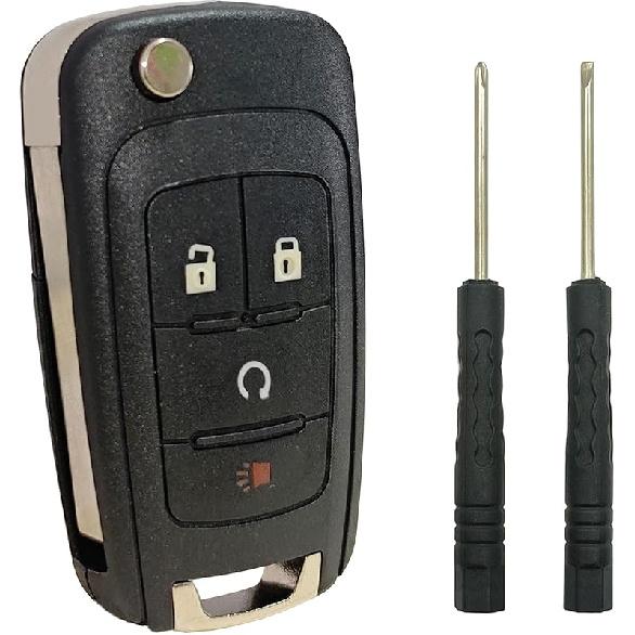 Замена корпуса брелока подходит для Chevy Cruze Malibu Equinox Sonic Impala GMC Terrain Buick Regal Lacrosse 2010 2011 2012 2013 2014 2015 2016