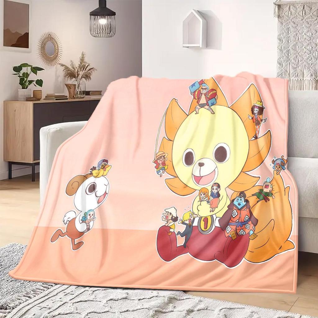 ONE PIECE Print Blanket Warm Comfortable Flannel Blanket Suitable for Bedrooms,Sofas, Beds,Chairs,Travel -QIAO78