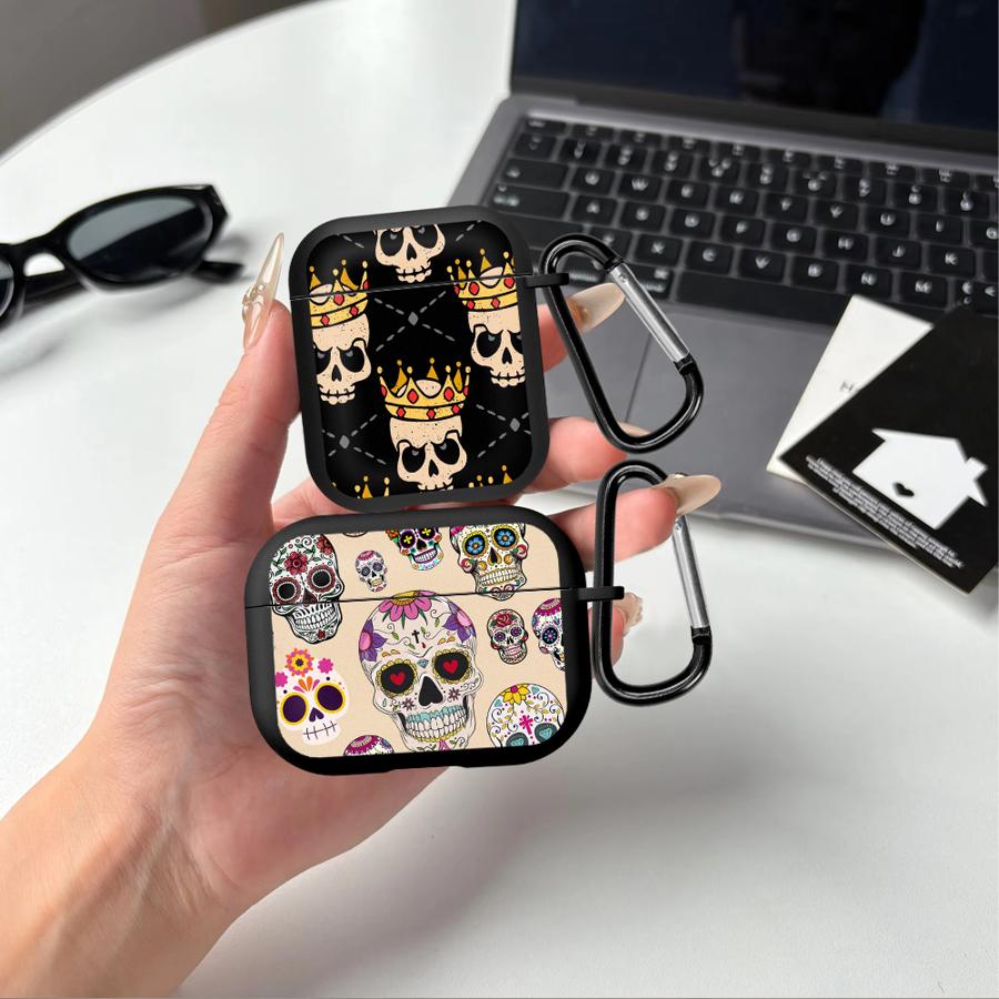 Модный Чехол с Граффити Черепом для Airpods Pro3 2 Pro2 3 Pro 4 1 Чехлы-Крышки для Наушников