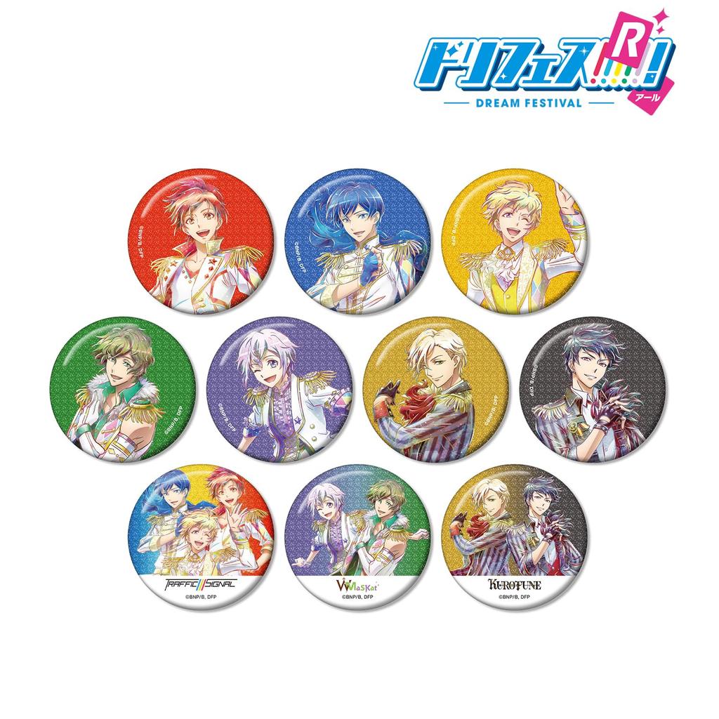 Фестиваль мечты! R Торговый значок-глиттер Ani Art, коробка из 10 штук