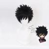 Парик для косплея из аниме My Dabi Boku No Hero Academia, короткие черные термостойкие синтетические волосы, парики для вечеринок
