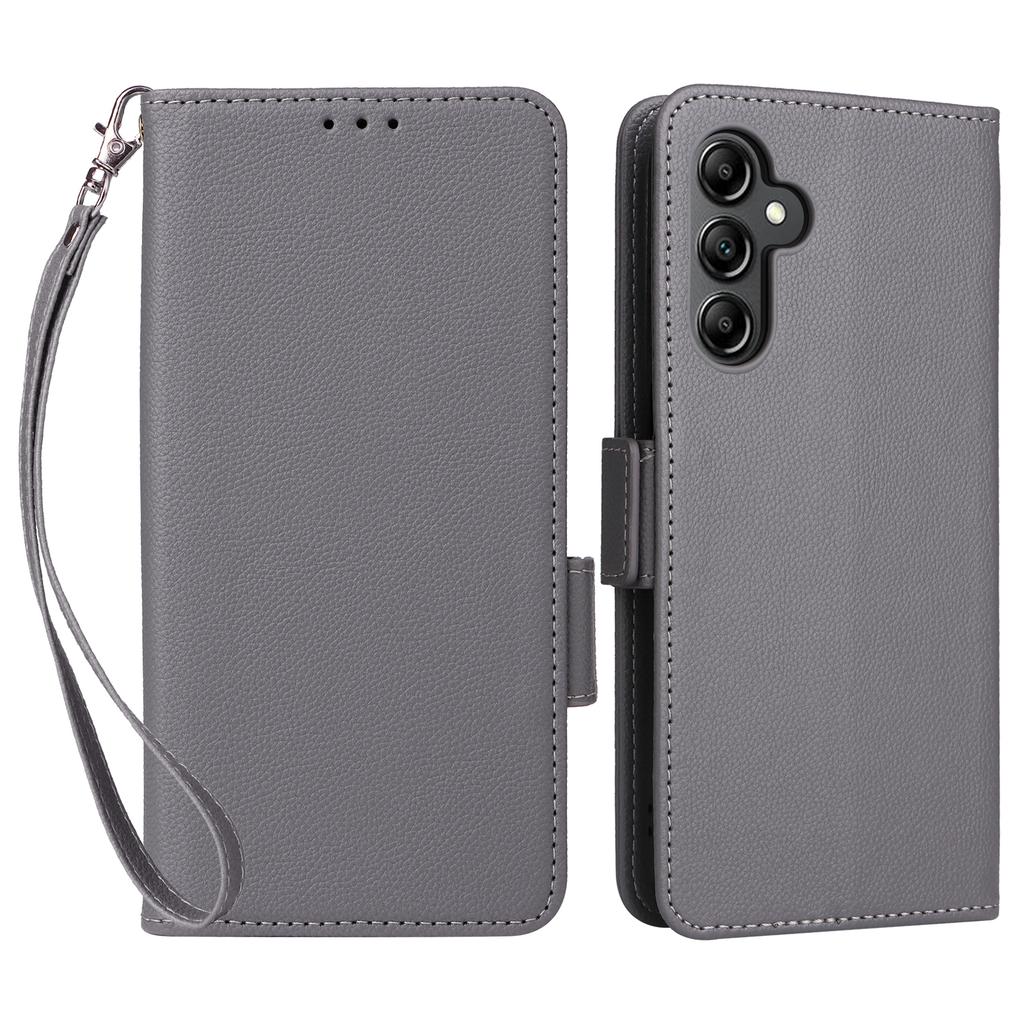 For Samsung Galaxy A15 4G/5G Wallet Case PU Leather Litchi Texture Phone Stand Cover