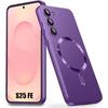 Чехол из силикона - BOOLING - для Samsung Galaxy S25 FE - Защита от царапин с магнитным кольцом - Фиолетовый