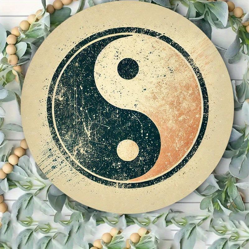 Металлическое настенное искусство Инь-Ян для дома, гостиной, пространства для медитации