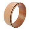 Chelien Yoga Wheel Foam Roller 33cm X 13cm Ring Fitness Flexible Cork Wood Grain Inner (Simple + Wheel)