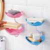 2/4Pcs Soap Box Double-Layer Design Suction Cup Soap Rack No Drilling Installation