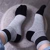 Модные Дезодорирующие Удобные Простые Носки Средней Длины Повседневные Носки С Пальцами Полосатые Чулки Пятипалые Носки Мужские Носки
