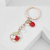 Creative Alloy Dripping Fruit Cartoon Keychain - Korean Car Key Ring & Bag Charm