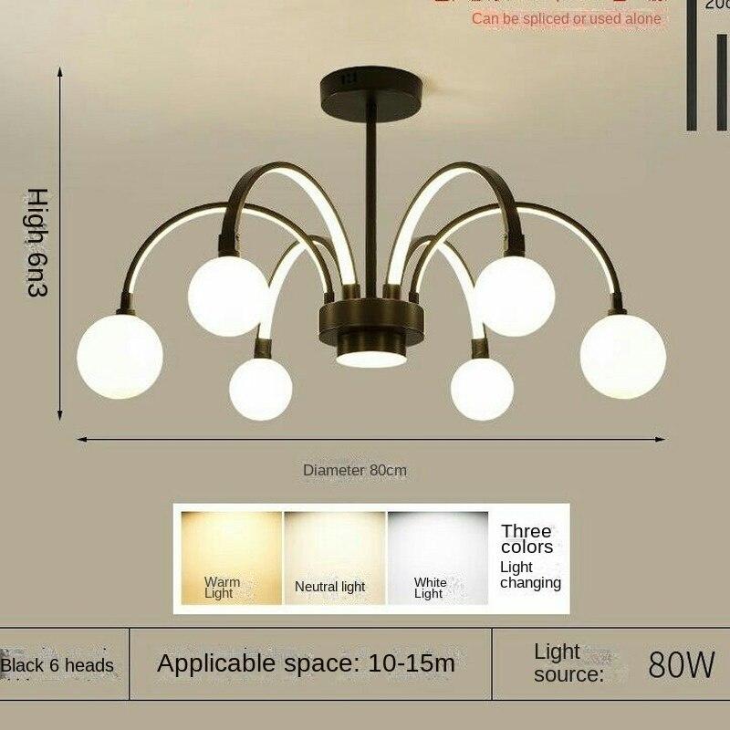 Люстра для гостиной, современный минималистский светильник для спальни, столовой, сетка, красная индивидуальная светодиодная люстра