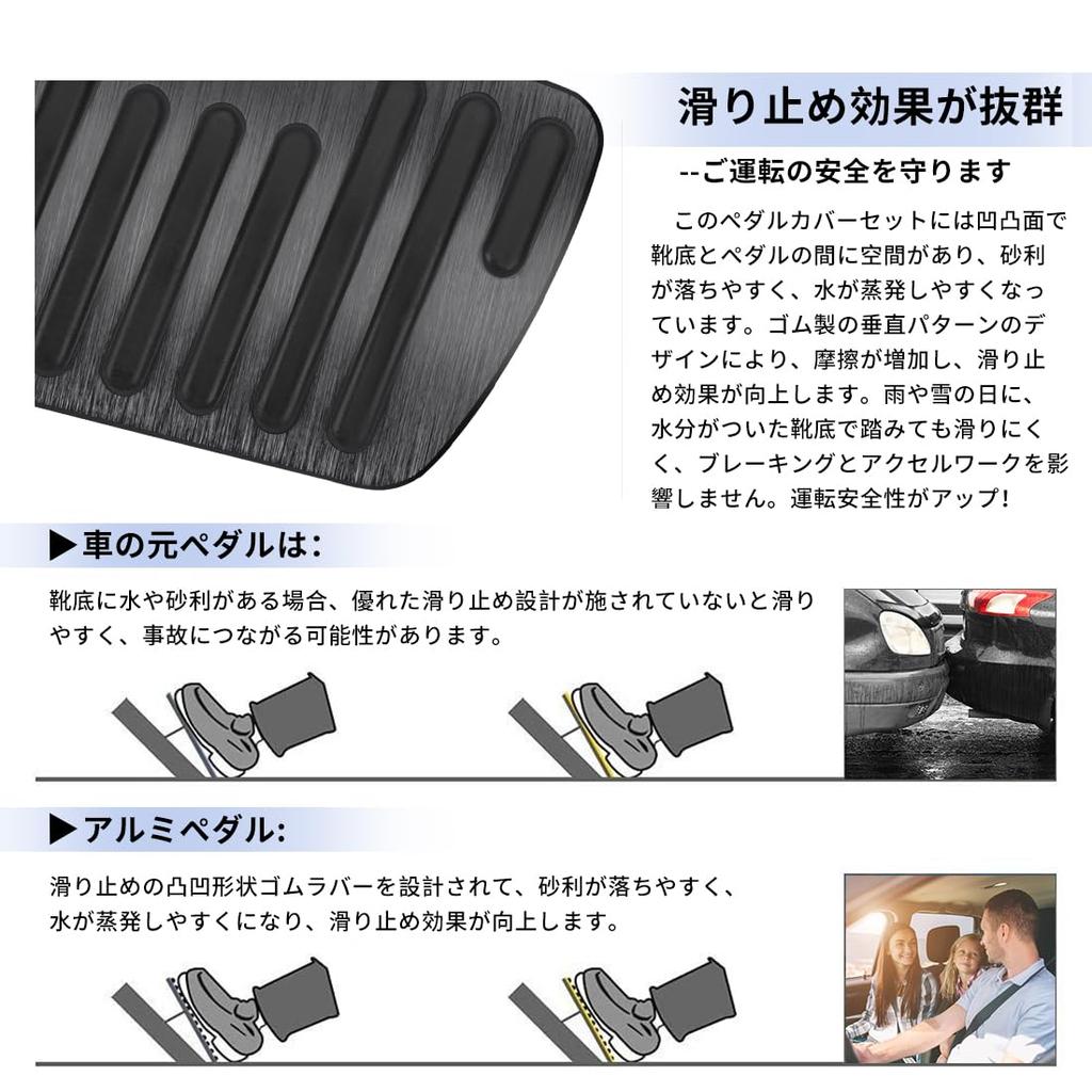 New RAV4 XA50 Series Improved 2021 Dedicated Pedal Brake Accelerator Cover Aluminum Easy To Install Set from 2022 (December Onwards) Anti-Scratch