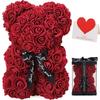 Eternal Rose Valentine's Day Gift Teddy Bear Party Decoration New Rose Bear  Birthday