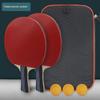 Набор ракеток для настольного тенниса ABS 4-Star: Идеально подходит для новичков, в комплект входят две ракетки и три 40-миллиметровых антиклеевых мяча