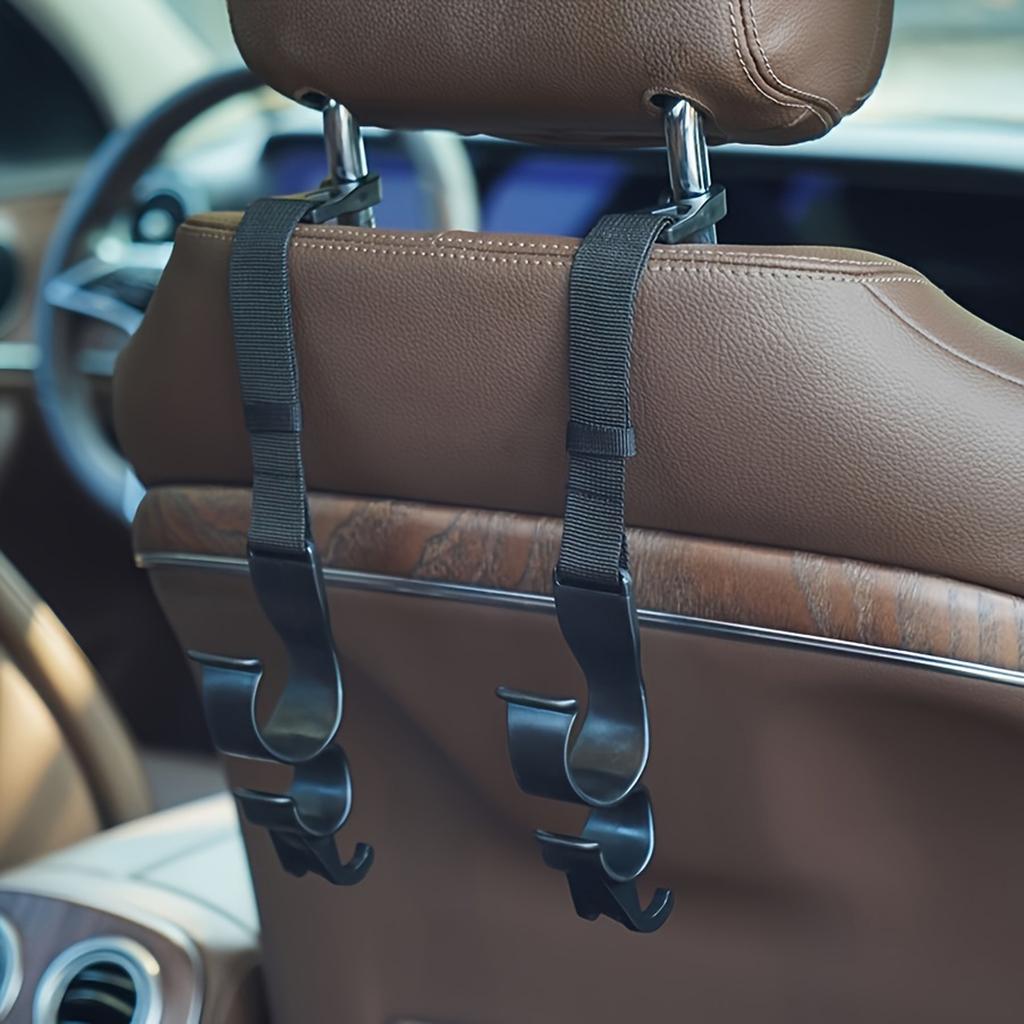 Универсальный органайзер-крючок на спинку сиденья автомобиля для зонтов и сумок, регулируемый пластиковый подвес для хранения на спинке сиденья
