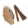 12PCs/set Kraft Paper Ribbon Candy Box Transparent Window Brown White Gift Packaging Boxes Wedding Party Favor Gifts Bags