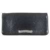 Very Good CHROME HEARTS Purse LNG SNGL FLD TIPS Single Fold Black Leather Mens Used