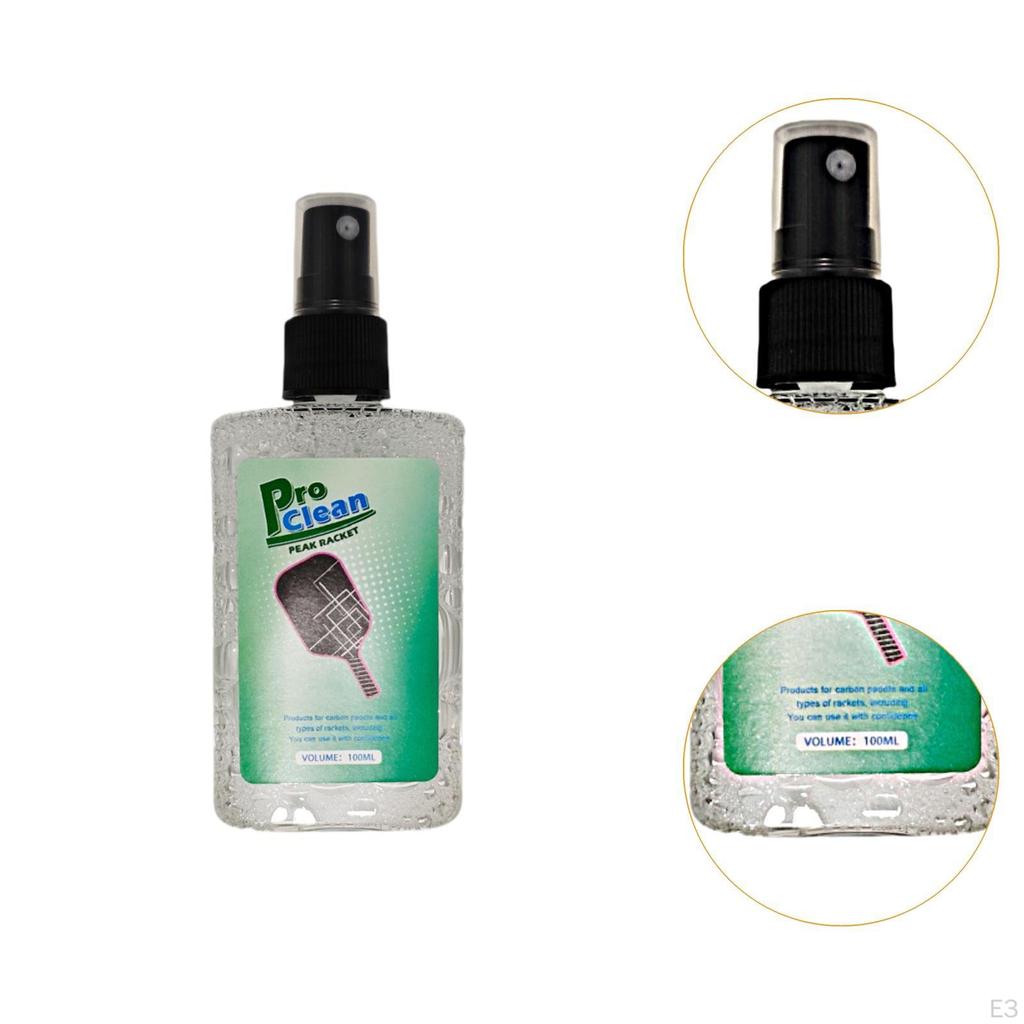 100 мл очиститель поверхности ракетки Pickleball устраняет остатки грязи портативный