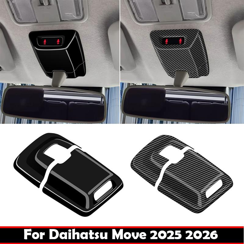 Для Daihatsu MOVE 2025 2026 ABS углепластик Аварийный световой индикатор Крышка корпуса Декоративная рамка крыши Аксессуары для интерьера