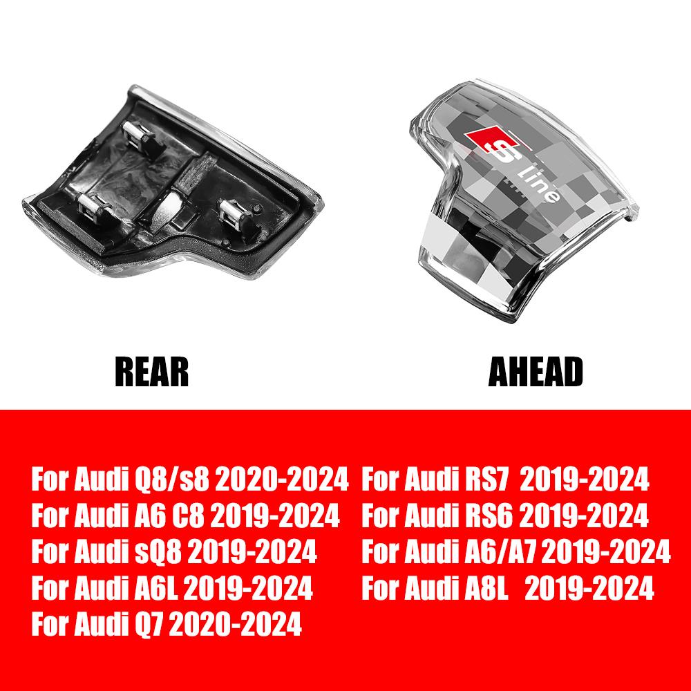 2026 Горячие Для Audi S4 S5 Q5L SQ5 Q7 RS4 RS5 A4/A4L A5 Q8 S8 RS7 Автомобиль Ручка КПП Ручка Переключения Передач Накладка Отделка ABS Кристальный Стиль Аксессуары