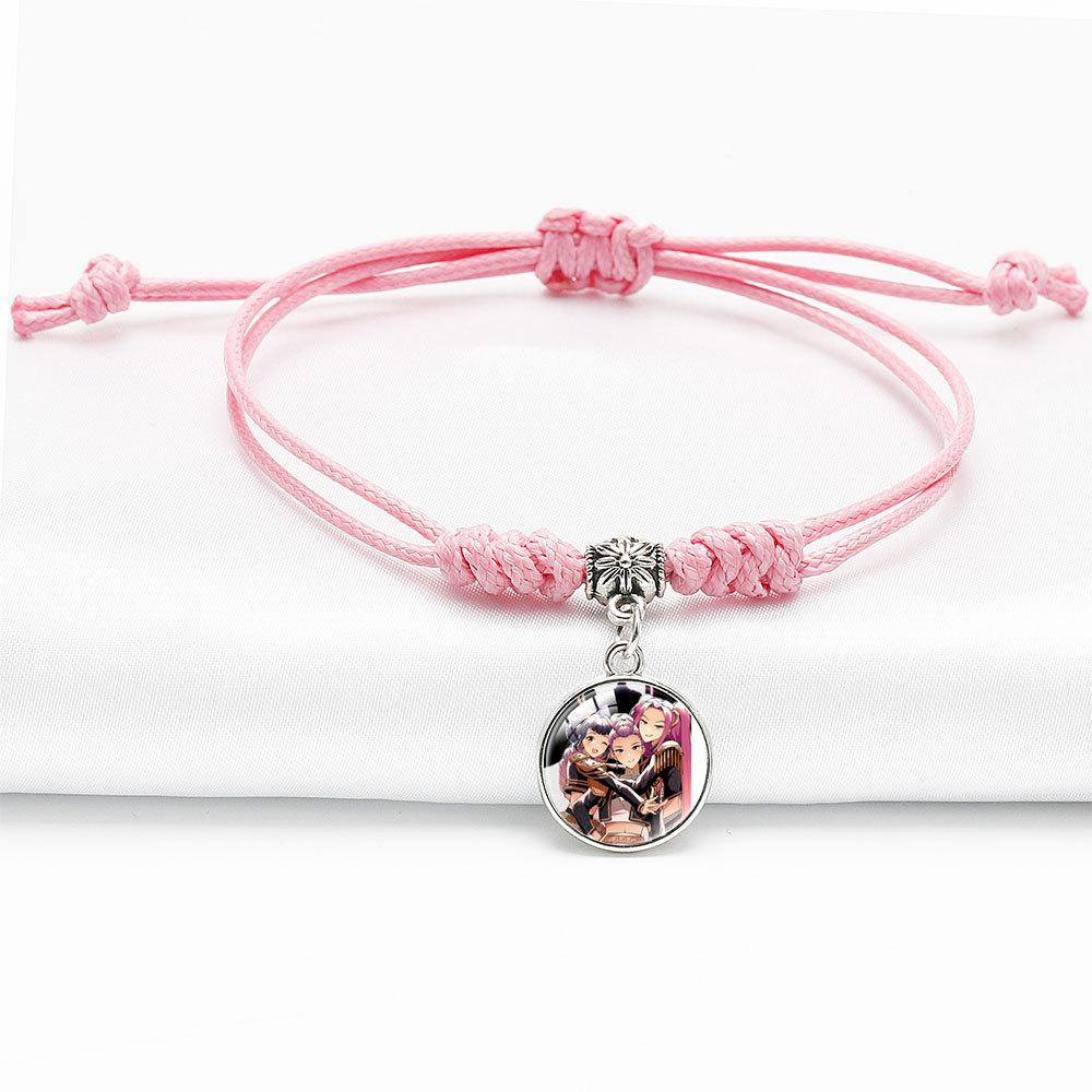 Простой Стильный Плетеный Браслет Руми Зои Мира Узел Алмаза Ювелирное Изделие Регулируемый Браслет с Подвеской