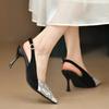 Fashion Shoes Female Ankle Strap Women's Pumps Autumn Pointed Toe Buckle Mixed Colors Sexy Dress Stilettos or Thin Heels Shoes