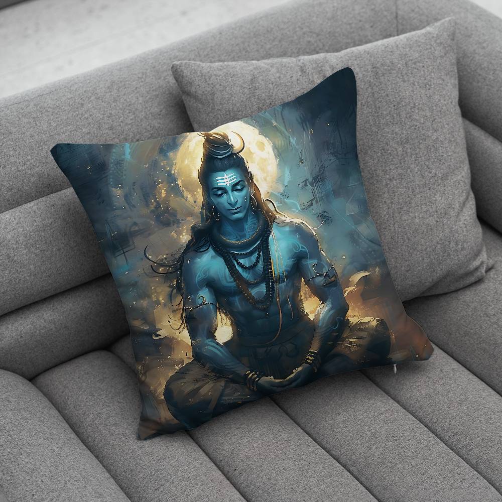 India Art Lord Shivasjpg Pillow Case Pillowcase Home Sofa Cushions Car Cushions Pillowcover Office Pillowshell Pillow