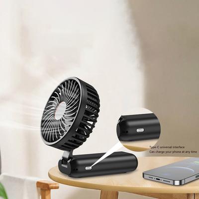 Ручной мини-вентилятор портативный шейный перезаряжаемый USB-вентилятор настольный складной уличный многофункциональный вентилятор